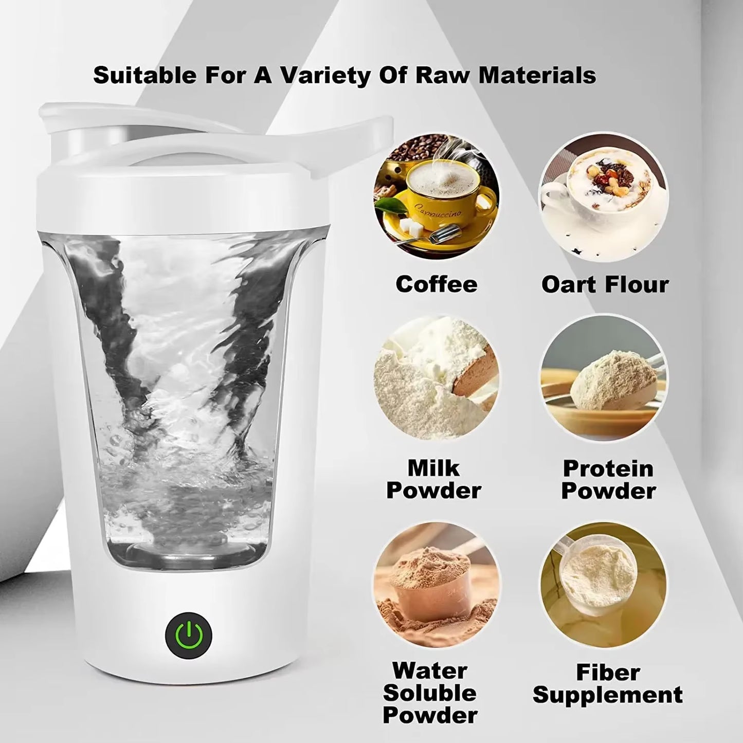 Electric Blender Cup Portable Blender Cup Milk Powder Protein Powder Blender Automatic Shaker Cup Home Travel Outdoor Sports